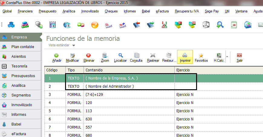 formular memoria