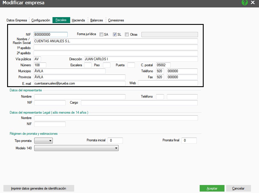 modificación Cuentas Anuales con ContaPlus Flex