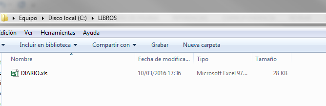 fichero diario