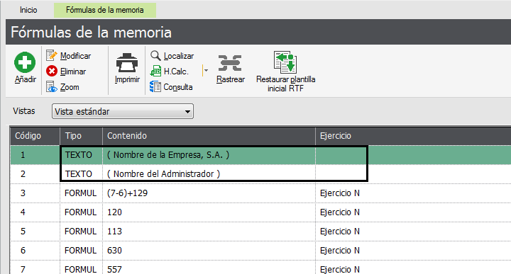 formular memoria