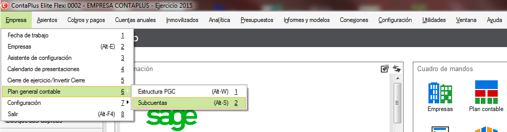 Como crear subcuentas de IVA en ContaPlus Flex