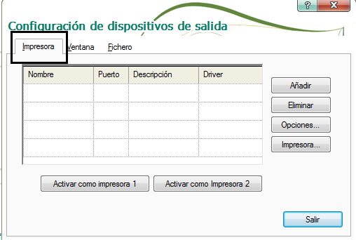 Como añadir impresoras en aplicaciones Sage