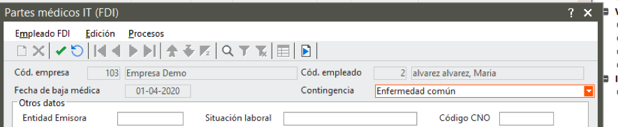 Cómo informar de un ERTE con Sage 200cloud