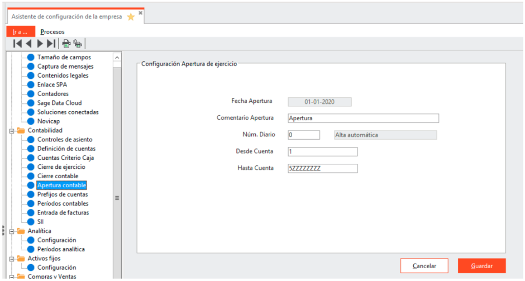 Cierre y Apertura de ejercicio en Sage 200cloud