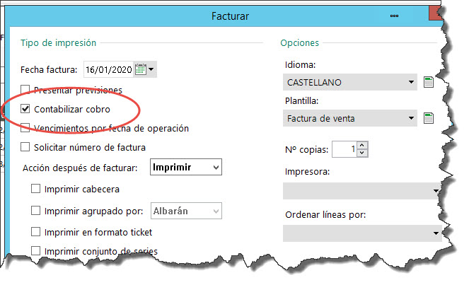 Contabilizar facturas con Sage 50c