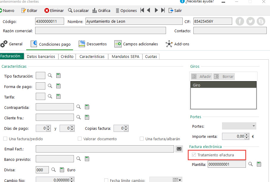 Factura electrónica FACE  Sage 50cloud