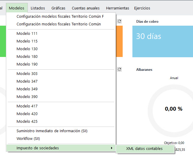 Impuesto de Sociedades en Sage 50cloud