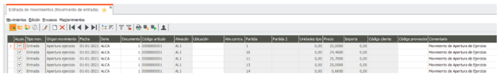 Apertura de Ejercicio en Gestión con Sage 200